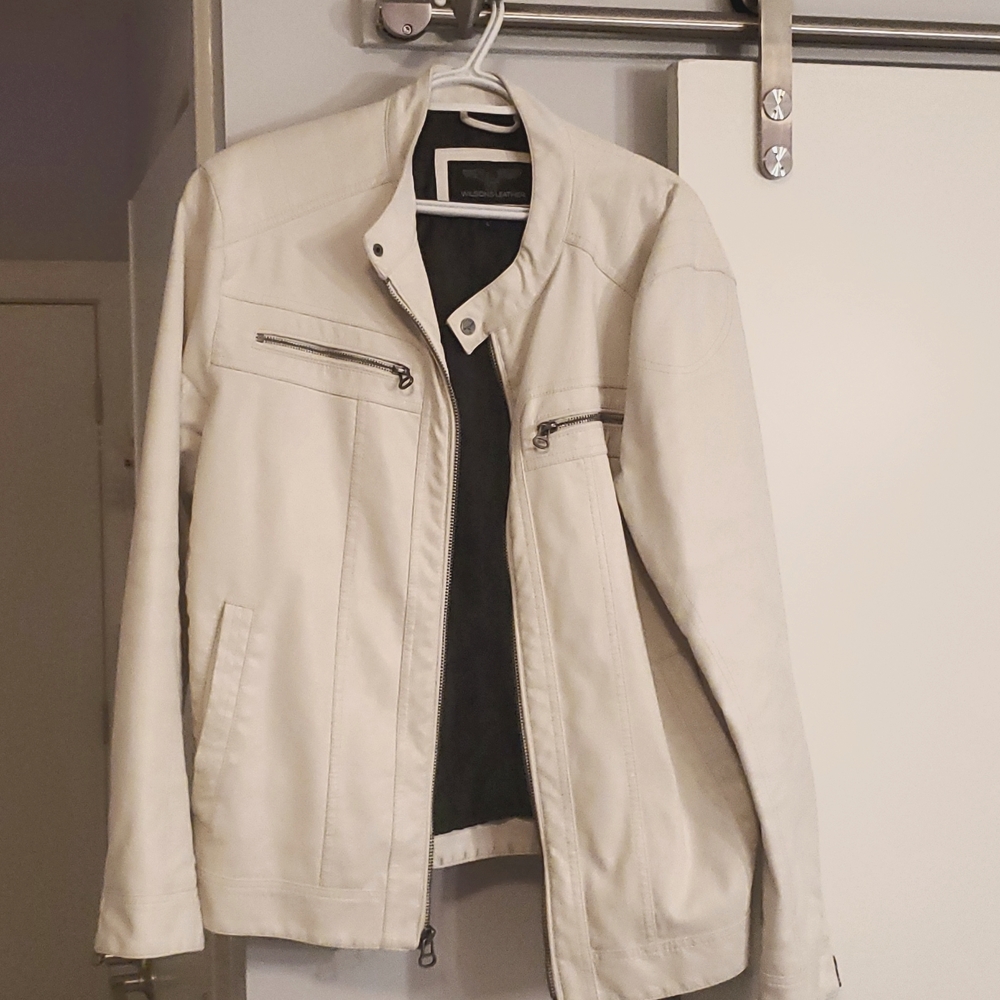 White Leather Jacket